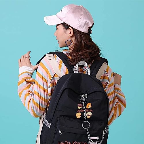 PALAY Jujutsu Kaisen Anime Laptop Backpack College Schoolbag Printed Rucksack Large Casual Daypack Bookbag Cosplay Backpack Casual Bag for Boys & Girls (30X14X43cm) PALAY Jujutsu Kaisen Anime Laptop Backpack College Schoolbag Printed Rucksack Large Casual Daypack Bookbag Cosplay Backpack Casual Bag for Boys & Girls (30X14X43cm)